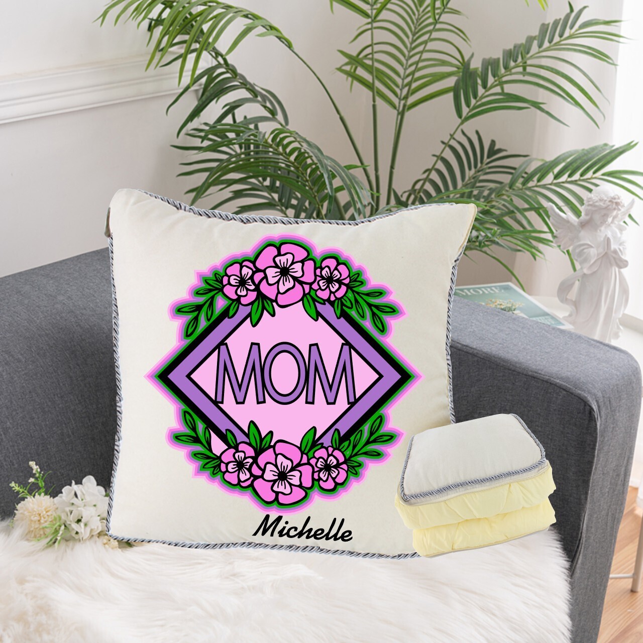 Personalized 2 in1 Pillow &amp; Quilt
