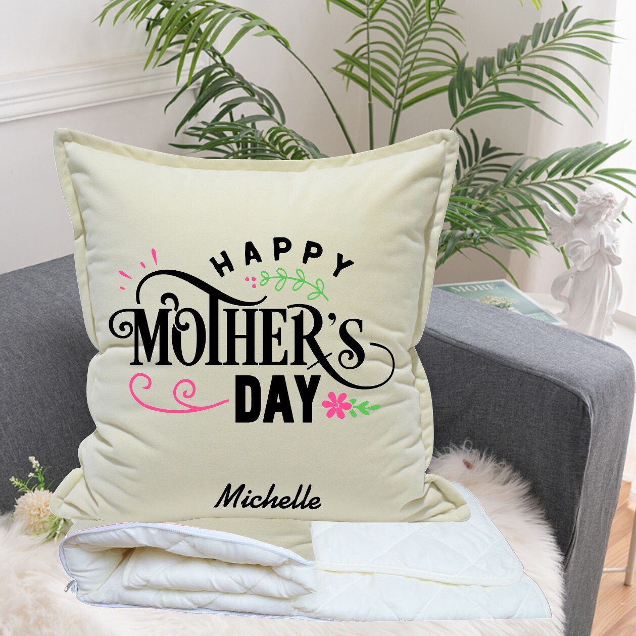 Personalized 2 in1 Pillow &amp; Quilt