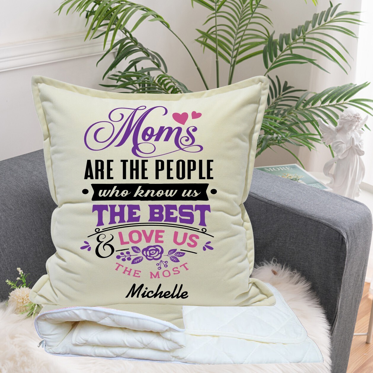 Personalized 2 in1 Pillow &amp; Quilt