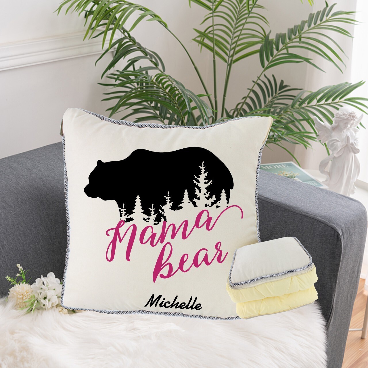 Personalized 2 in1 Pillow &amp; Quilt