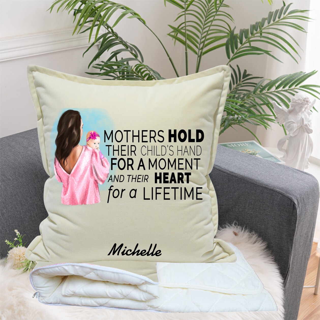 Personalized 2 in1 Pillow &amp; Quilt