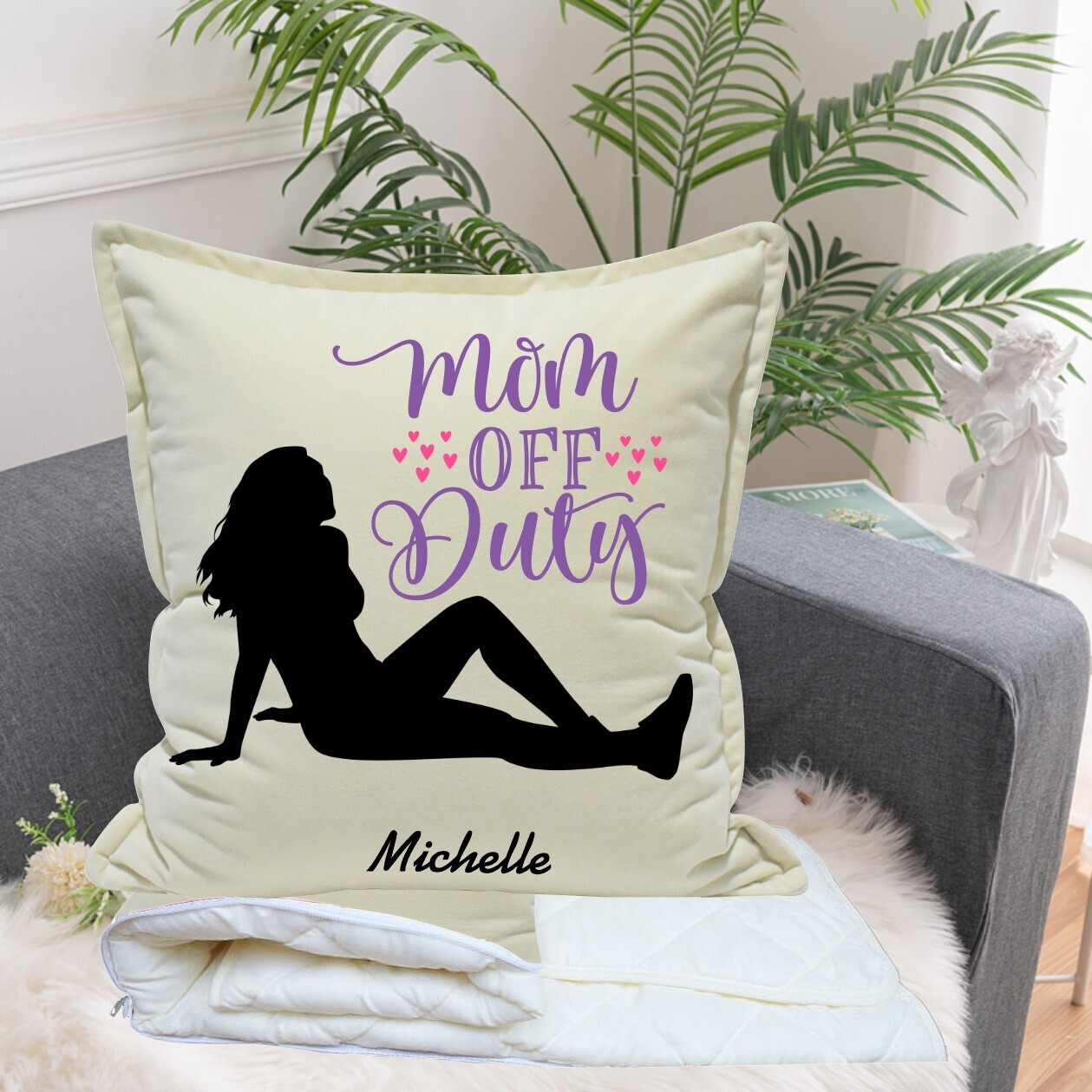 Personalized 2 in1 Pillow &amp; Quilt