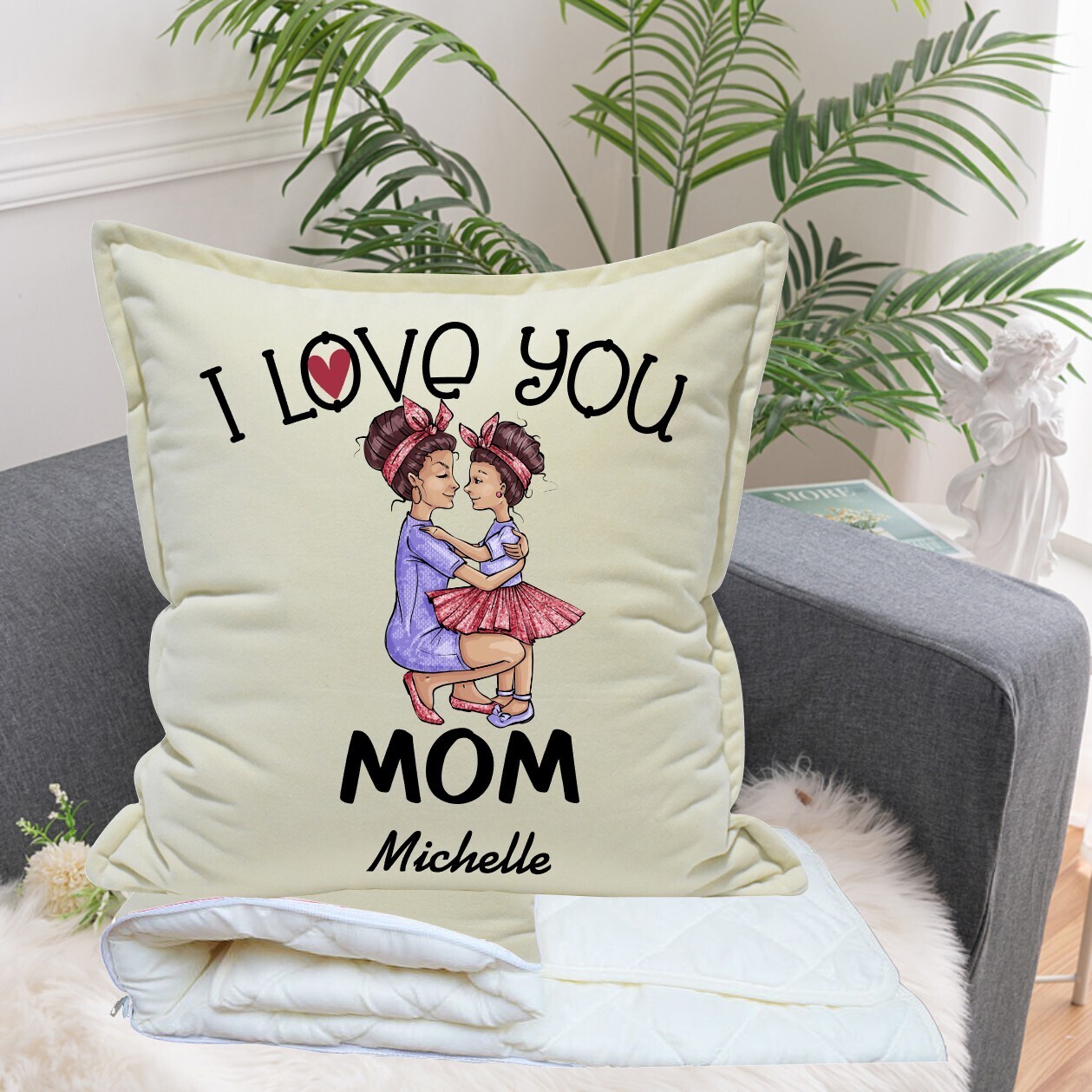 Personalized 2 in1 Pillow &amp; Quilt
