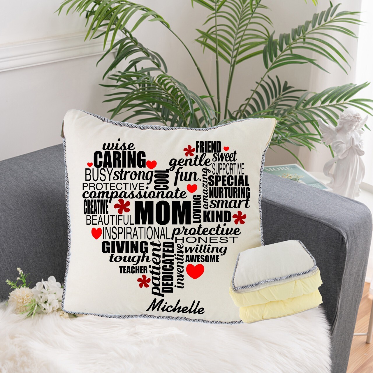 Personalized 2 in1 Pillow &amp; Quilt