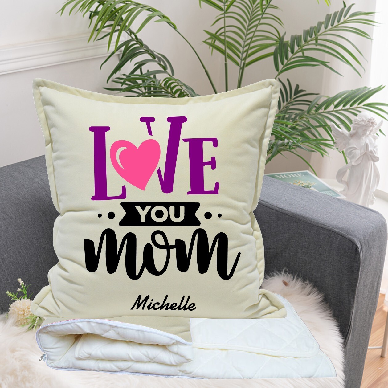 Personalized 2 in1 Pillow &amp; Quilt