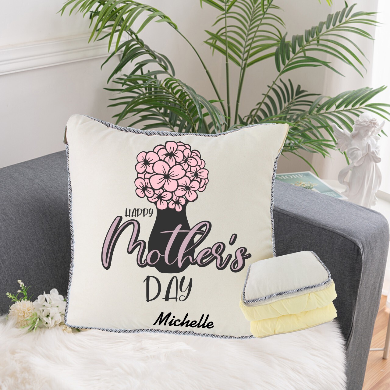 Personalized 2 in1 Pillow &amp; Quilt