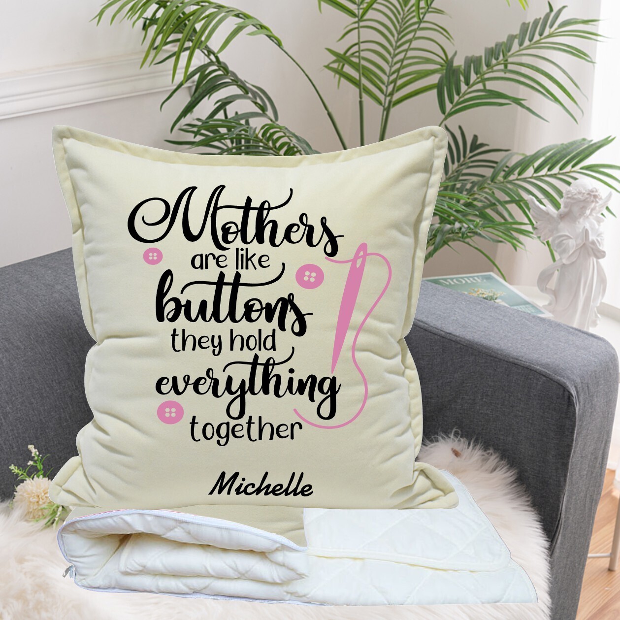 Personalized 2 in1 Pillow &amp; Quilt