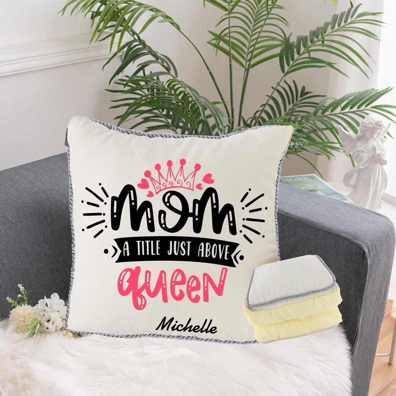 Personalized 2 in1 Pillow &amp; Quilt