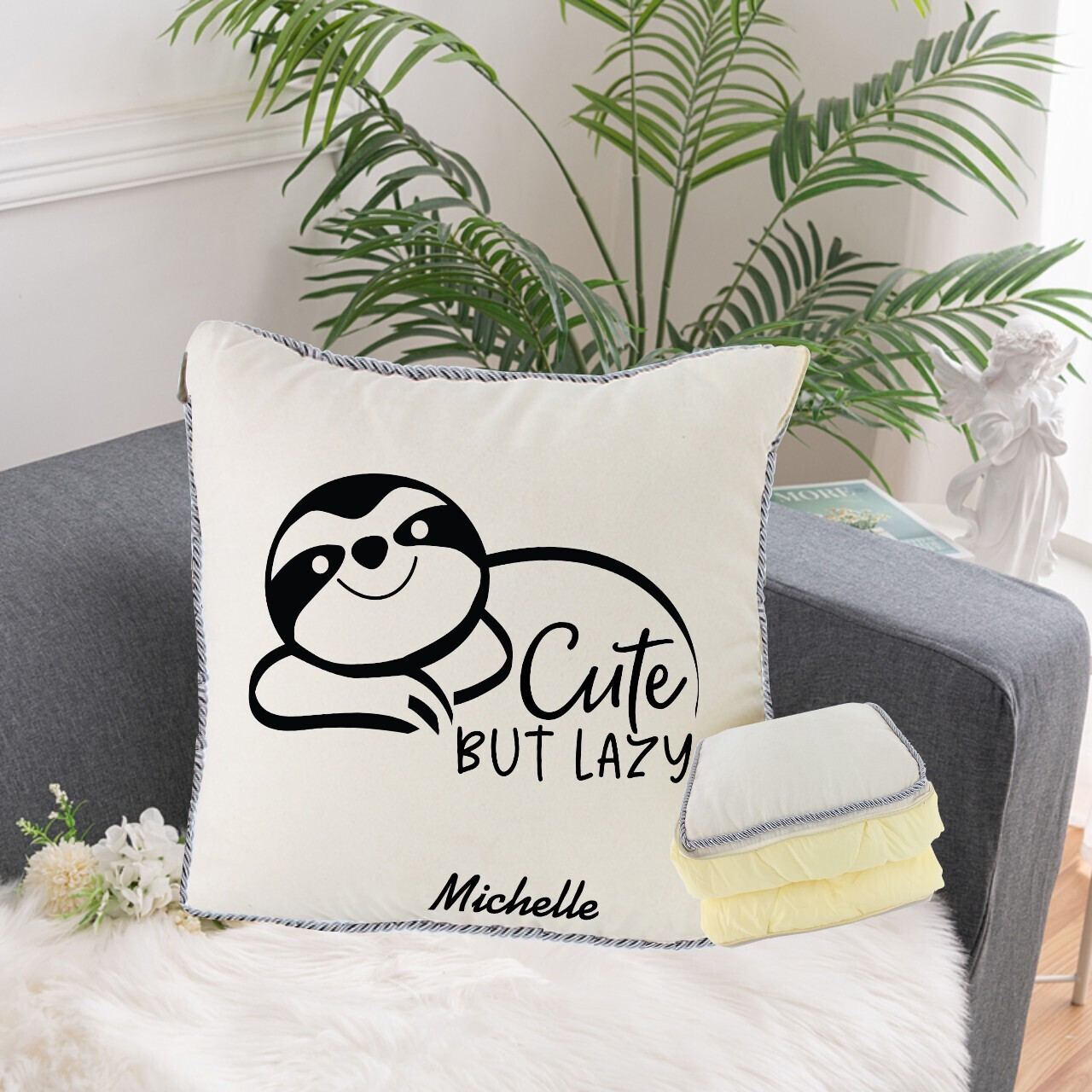 Personalized 2 in1 Pillow &amp; Quilt