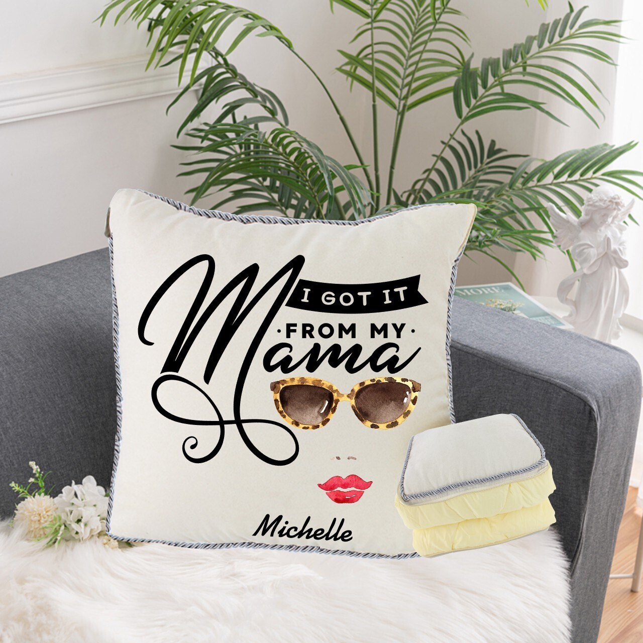 Personalized 2 in1 Pillow &amp; Quilt