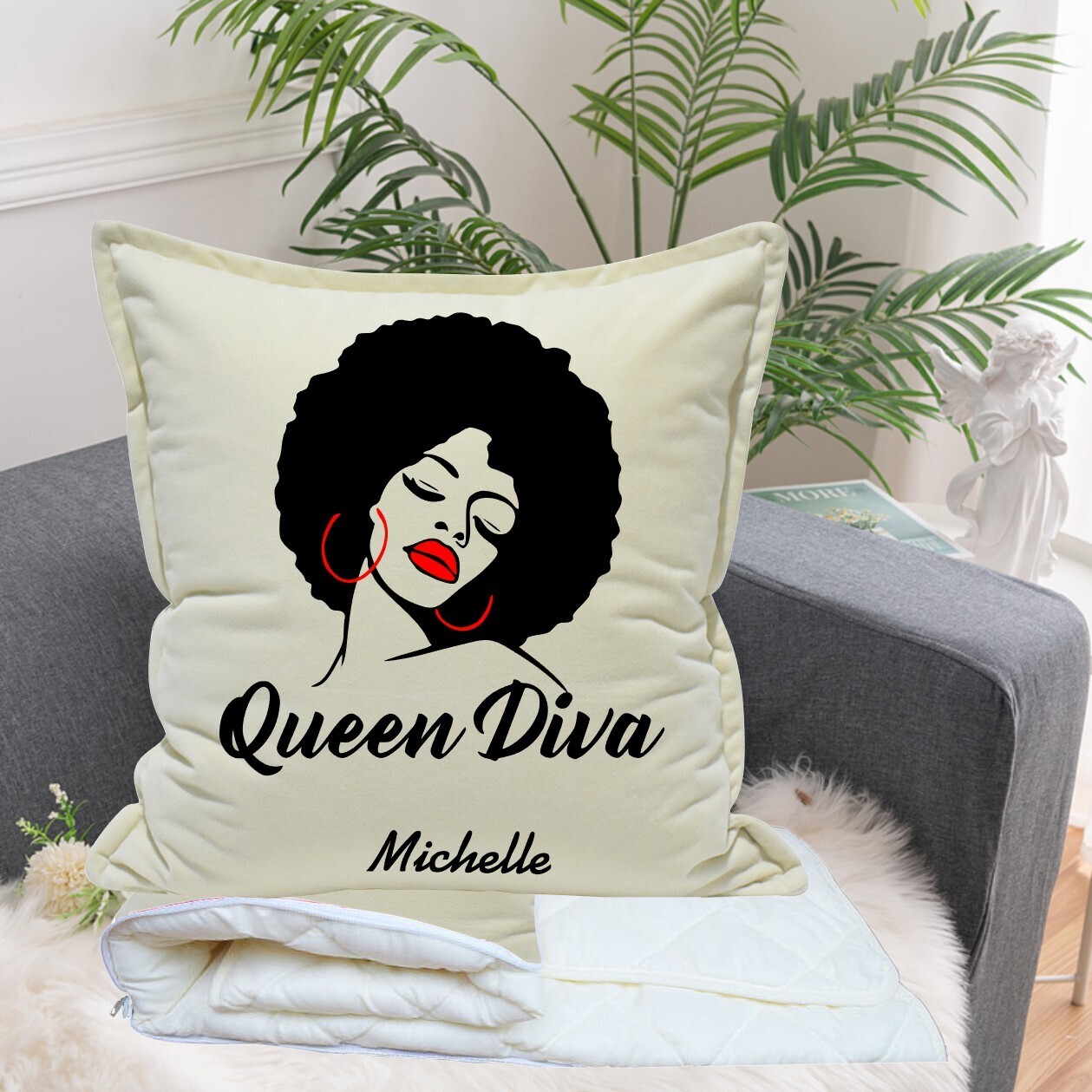 Personalized 2 in1 Pillow &amp; Quilt