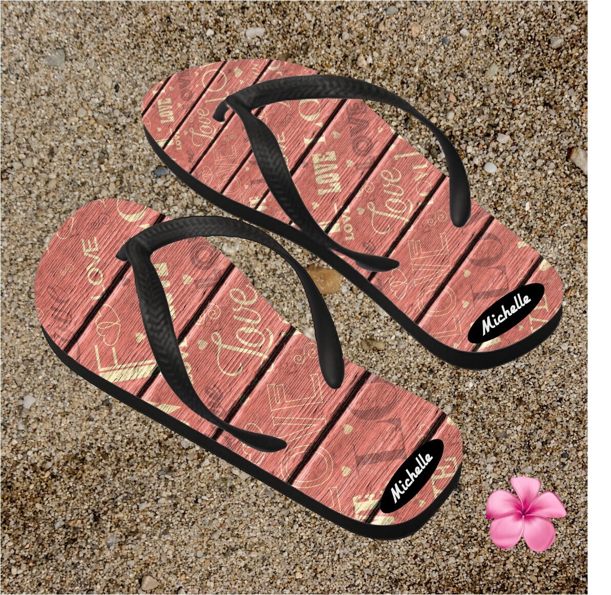Personalized His&amp; Hers Flip Flops