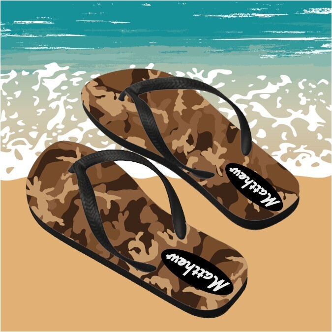 Personalized His&amp; Hers Flip Flops