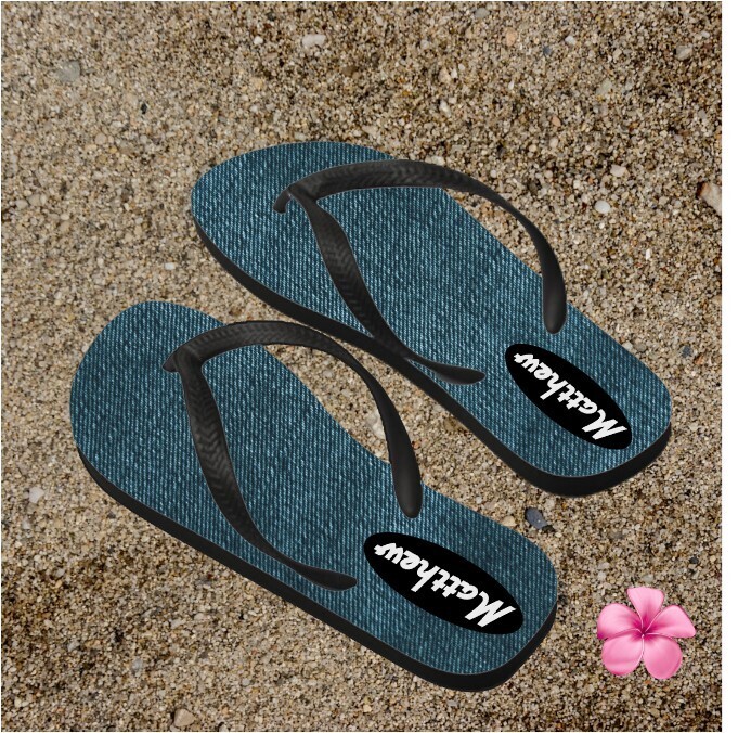 Personalized His&amp; Hers Flip Flops