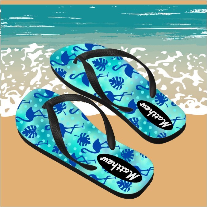Personalized His&amp; Hers Flip Flops