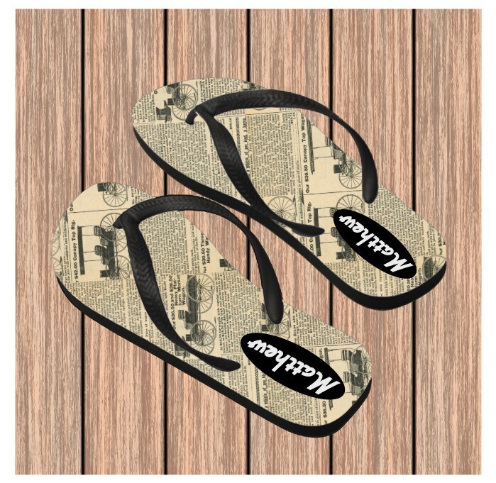 Personalized His&amp; Hers Flip Flops