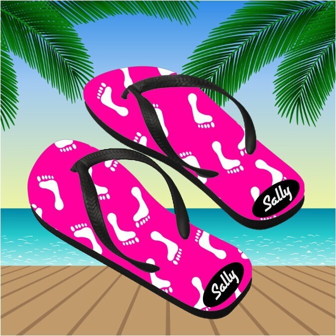 Personalized His&amp; Hers Flip Flops