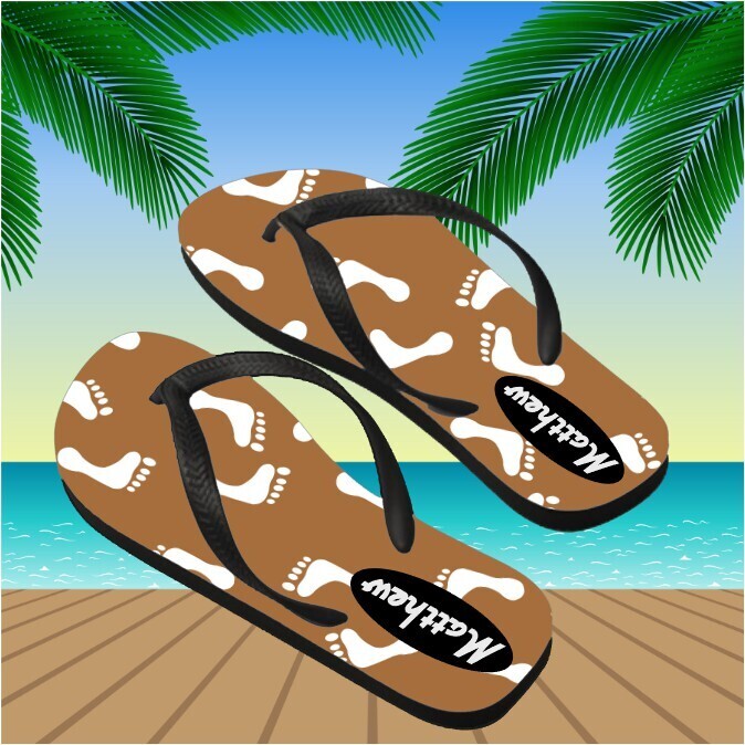 Personalized His&amp; Hers Flip Flops