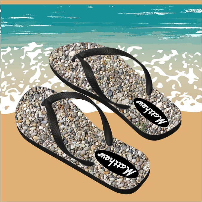 Personalized His&amp; Hers Flip Flops