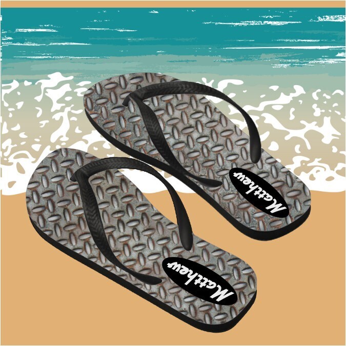 Personalized His&amp; Hers Flip Flops