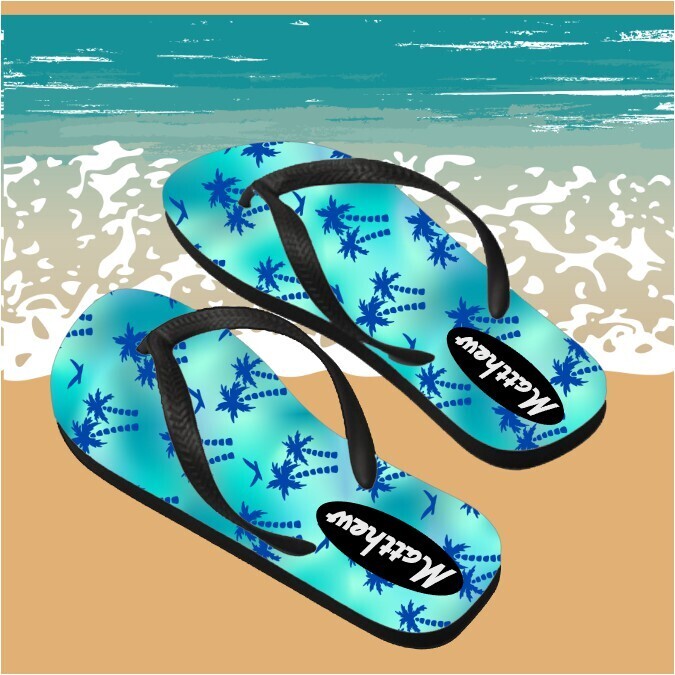 Personalized His&amp; Hers Flip Flops
