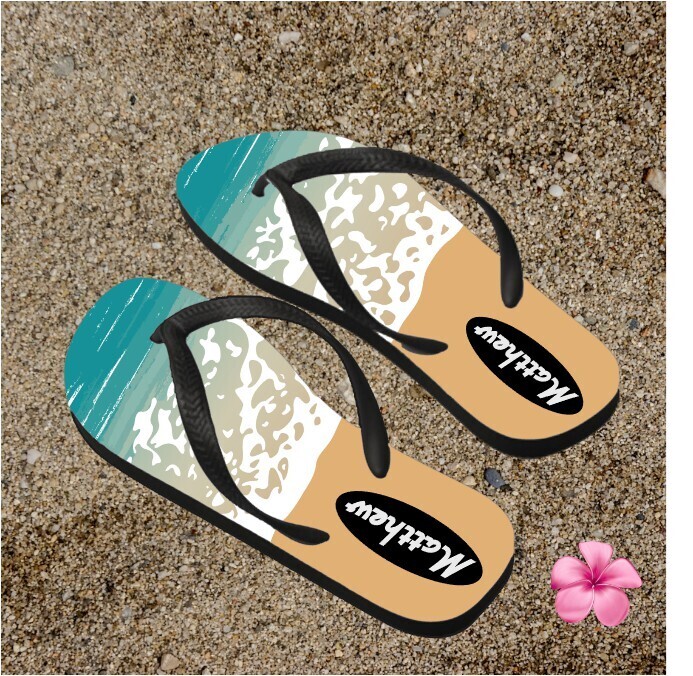 Personalized His&amp; Hers Flip Flops