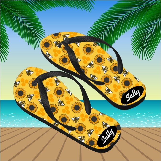 Personalized His&amp; Hers Flip Flops