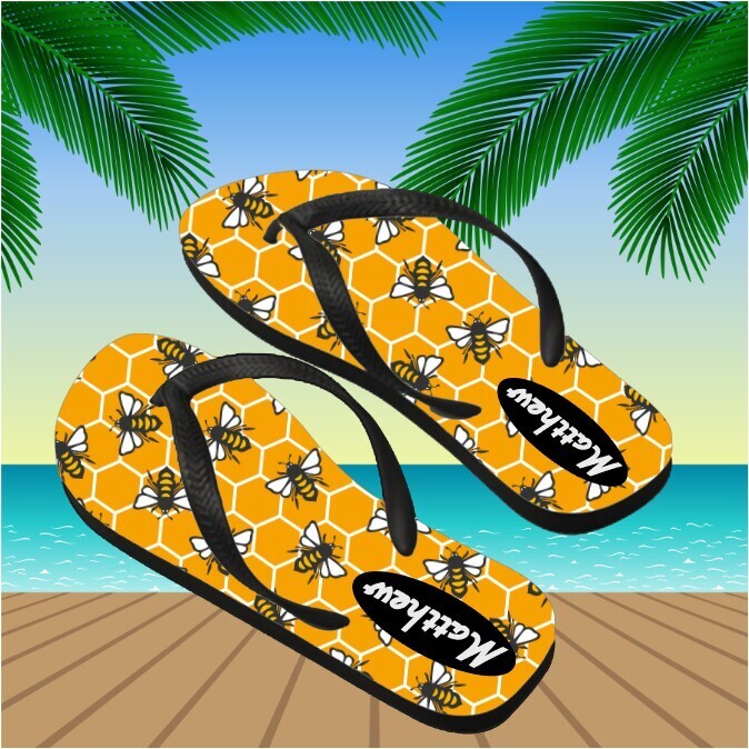 Personalized His&amp; Hers Flip Flops
