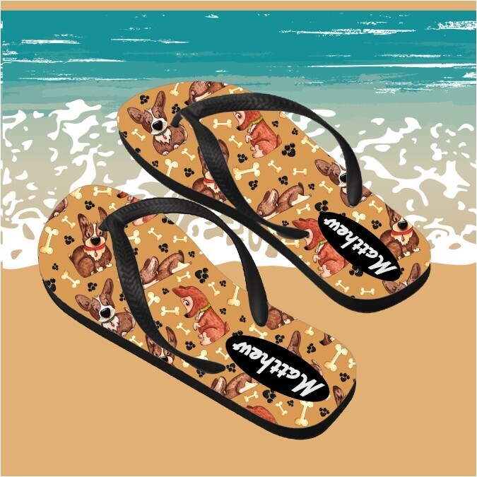 Personalized His&amp; Hers Flip Flops