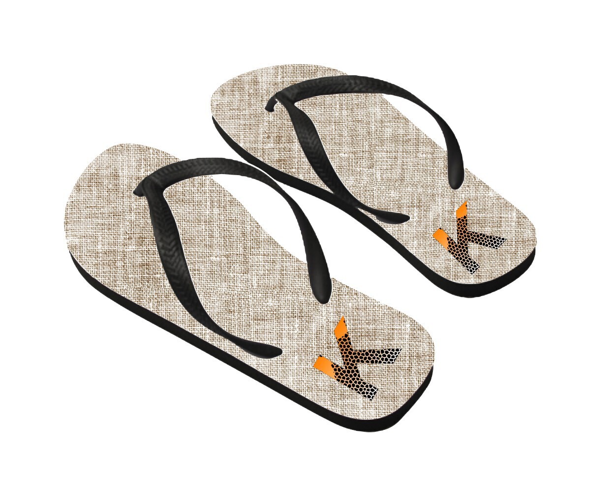 Personalized Flip Flops Monogram