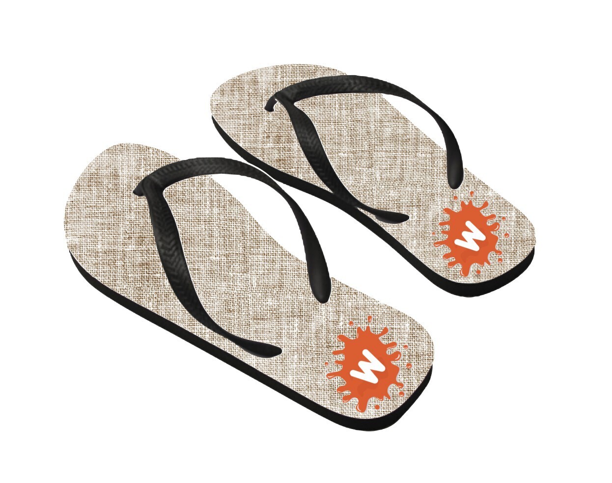 Personalized Flip Flops Monogram