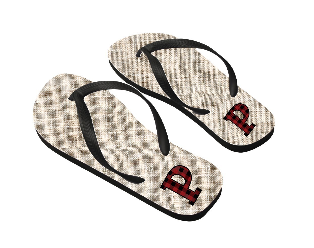 Personalized Flip Flops Monogram