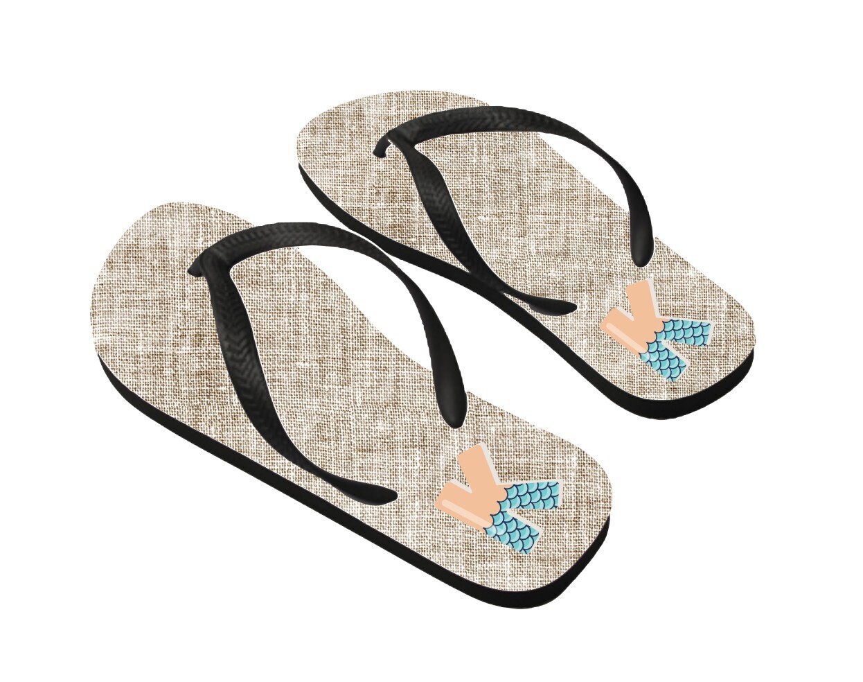 Personalized Flip Flops Monogram