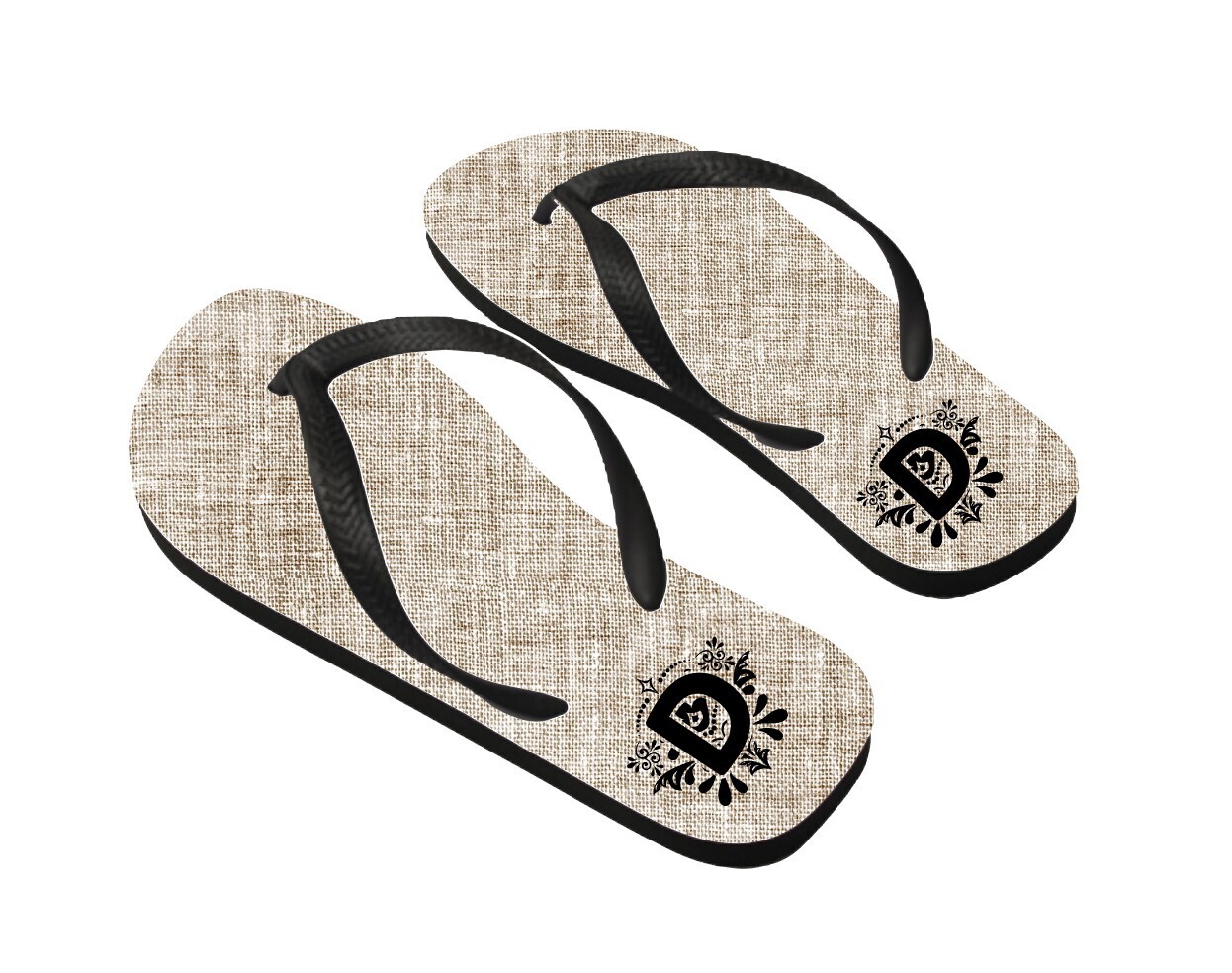 Personalized Flip Flops Monogram