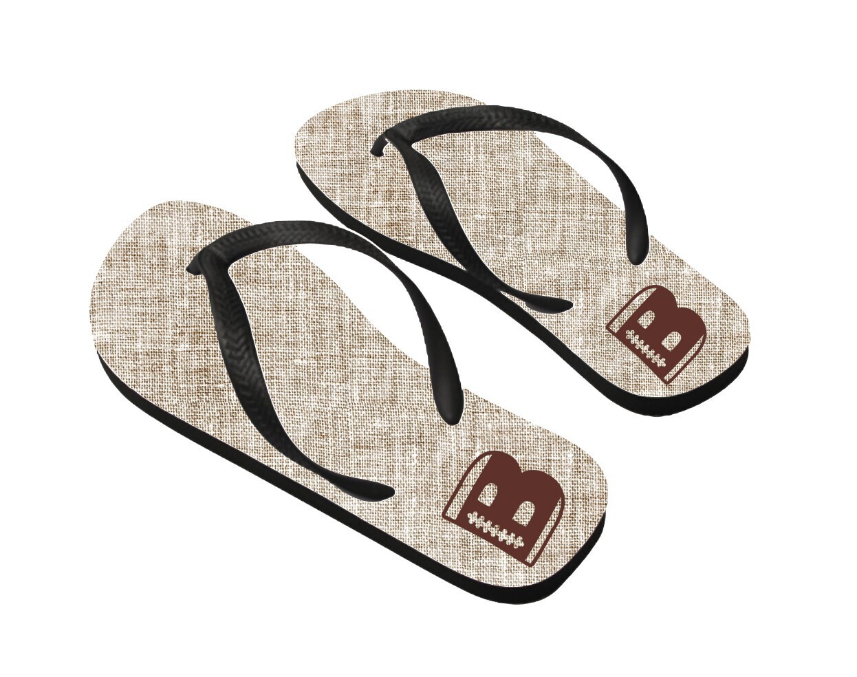Personalized Flip Flops Monogram
