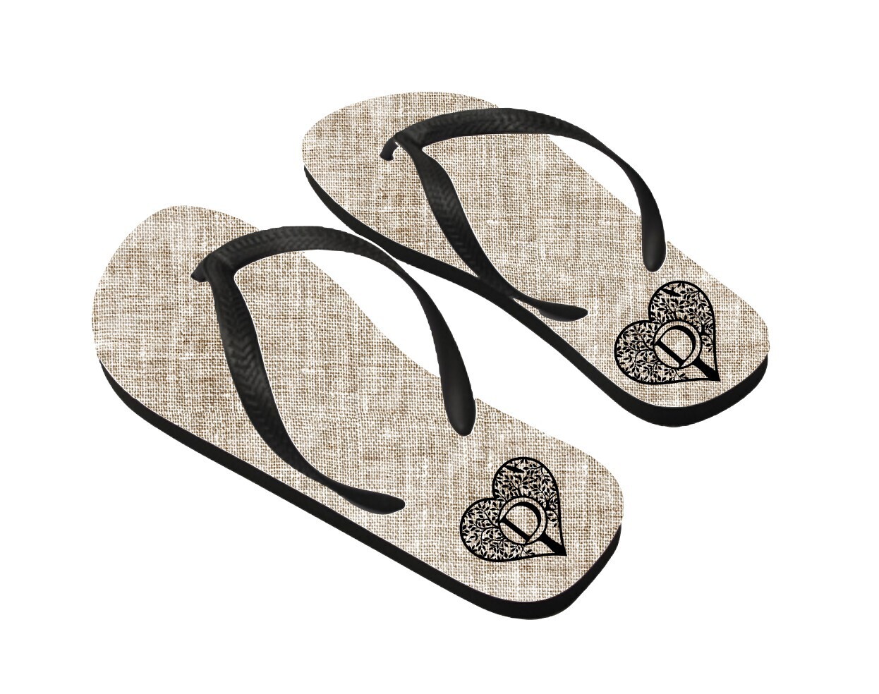 Personalized Flip Flops Monogram