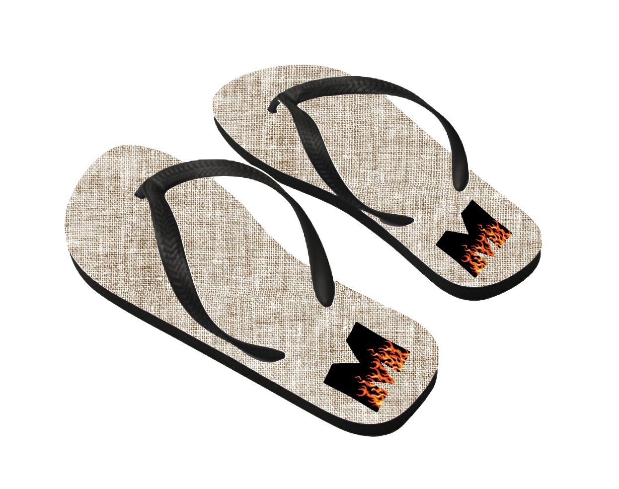Personalized Flip Flops Monogram