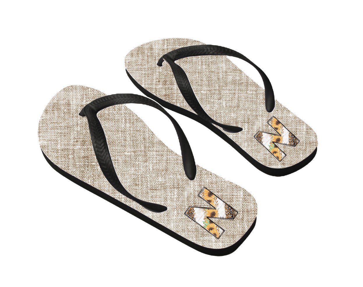 Personalized Flip Flops Monogram
