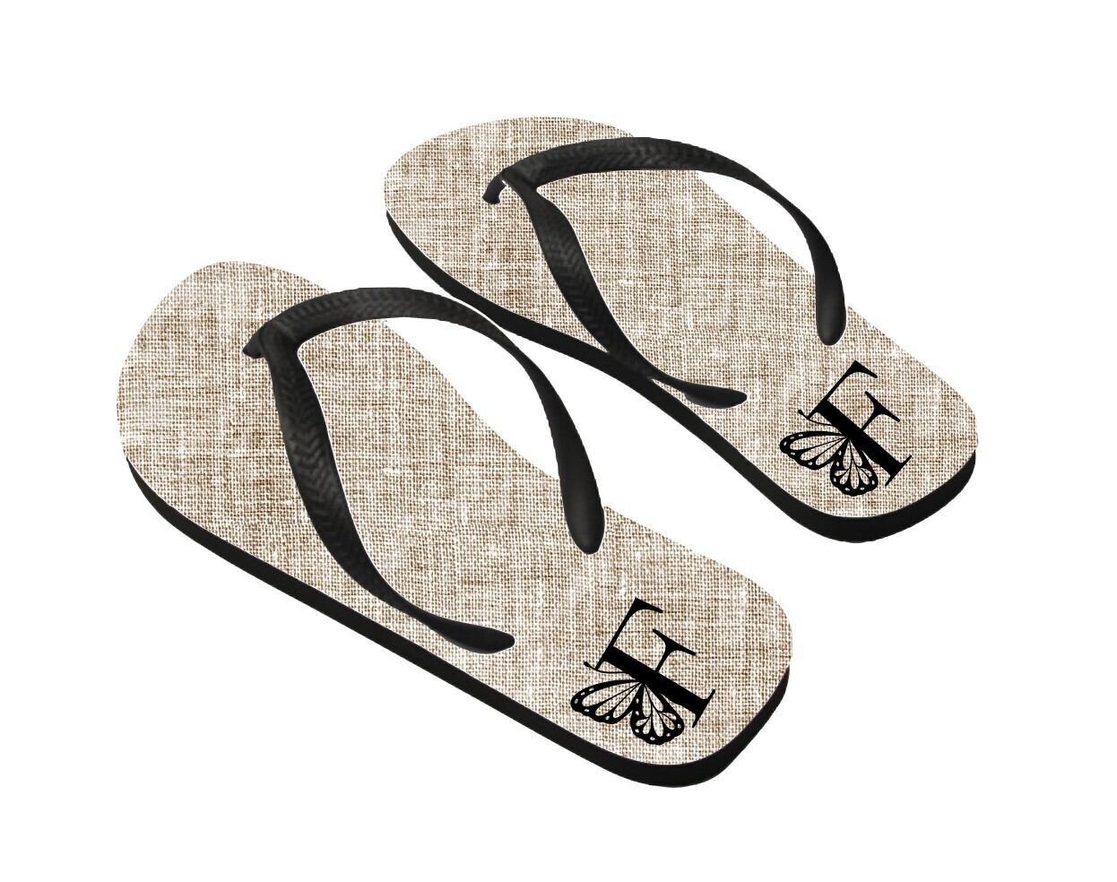Personalized Flip Flops Monogram