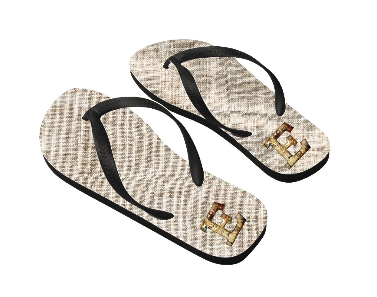 Personalized Flip Flops Monogram