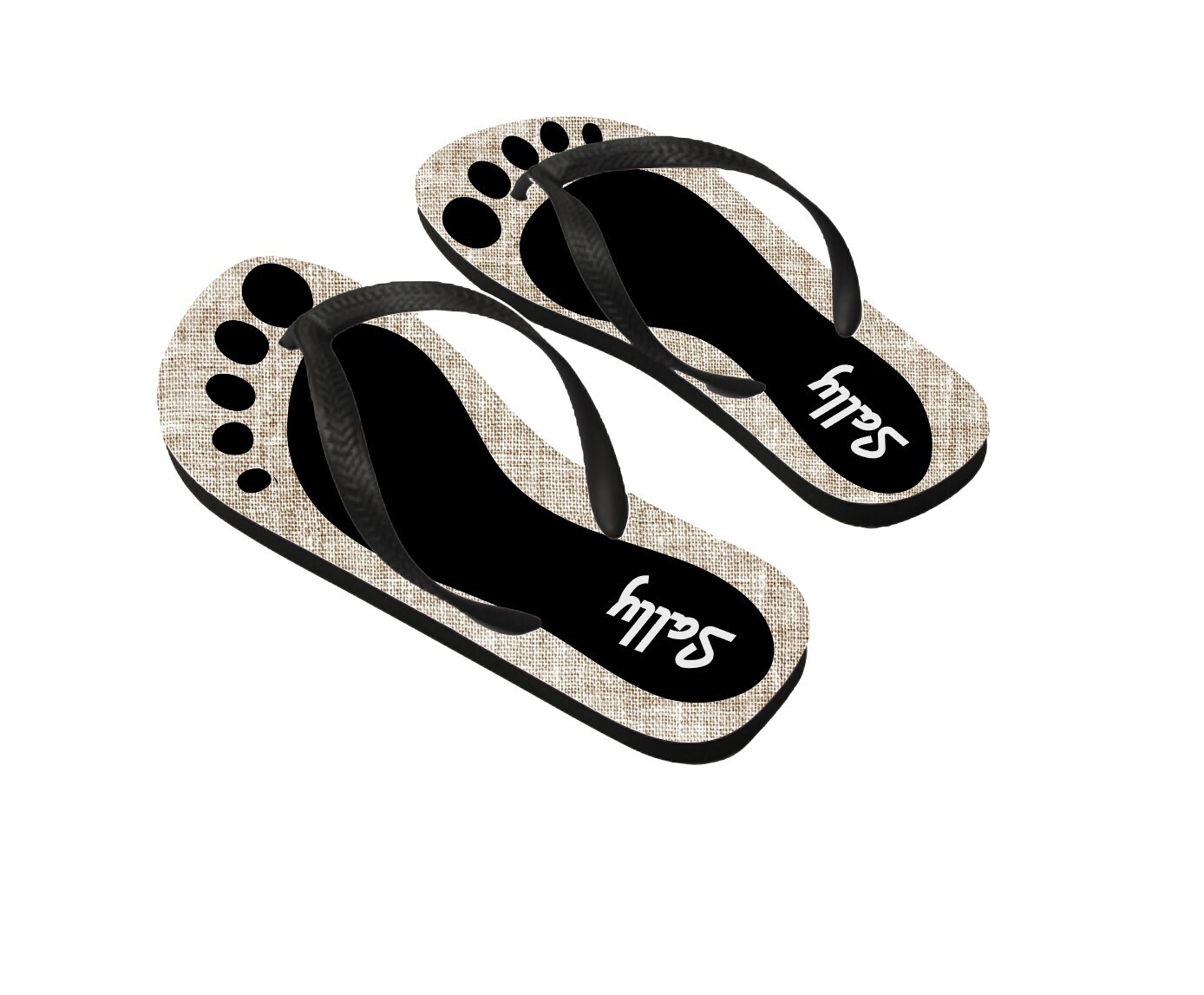 Personalized His&amp; Hers Flip Flops