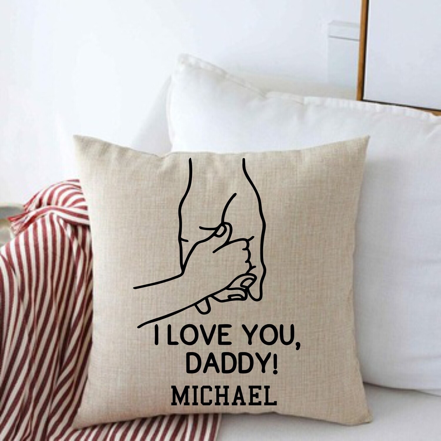 Personalized Throw Pillows for Him-Man Cave-Den-Gifts for Him-Gift for Dad-Holiday-Birthday