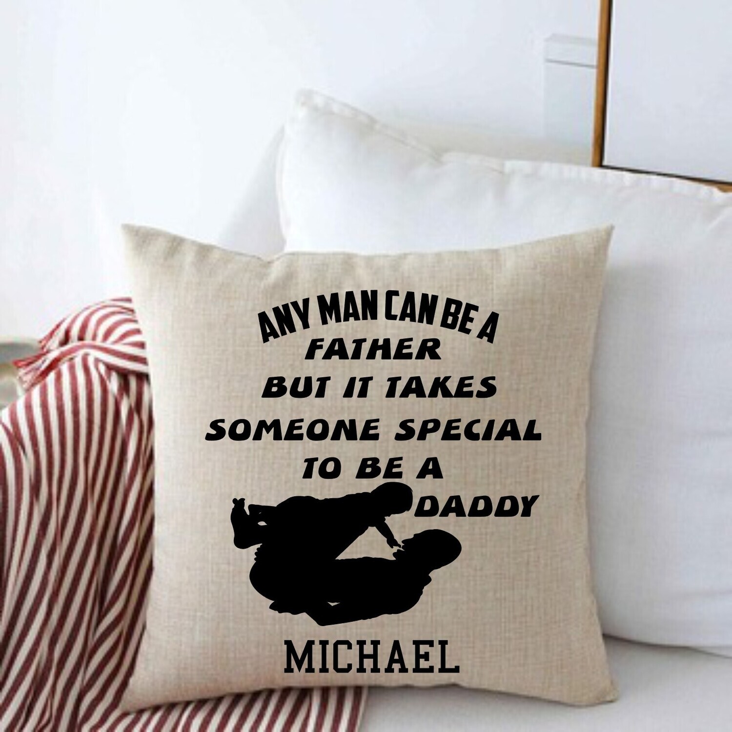 Personalized Throw Pillows for Him-Man Cave-Den-Gifts for Him-Gift for Dad-Holiday-Birthday
