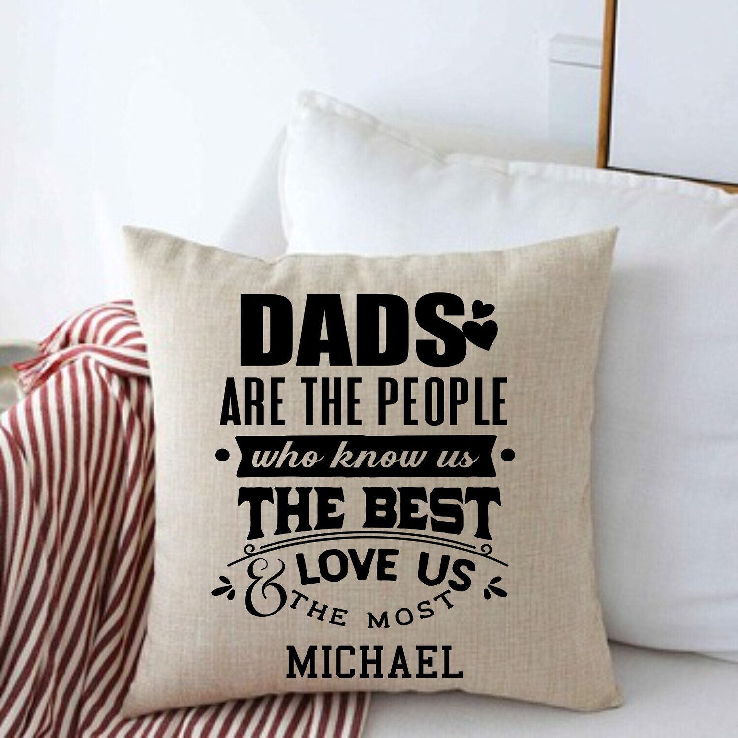 Personalized Throw Pillows for Him-Man Cave-Den-Gifts for Him-Gift for Dad-Holiday-Birthday