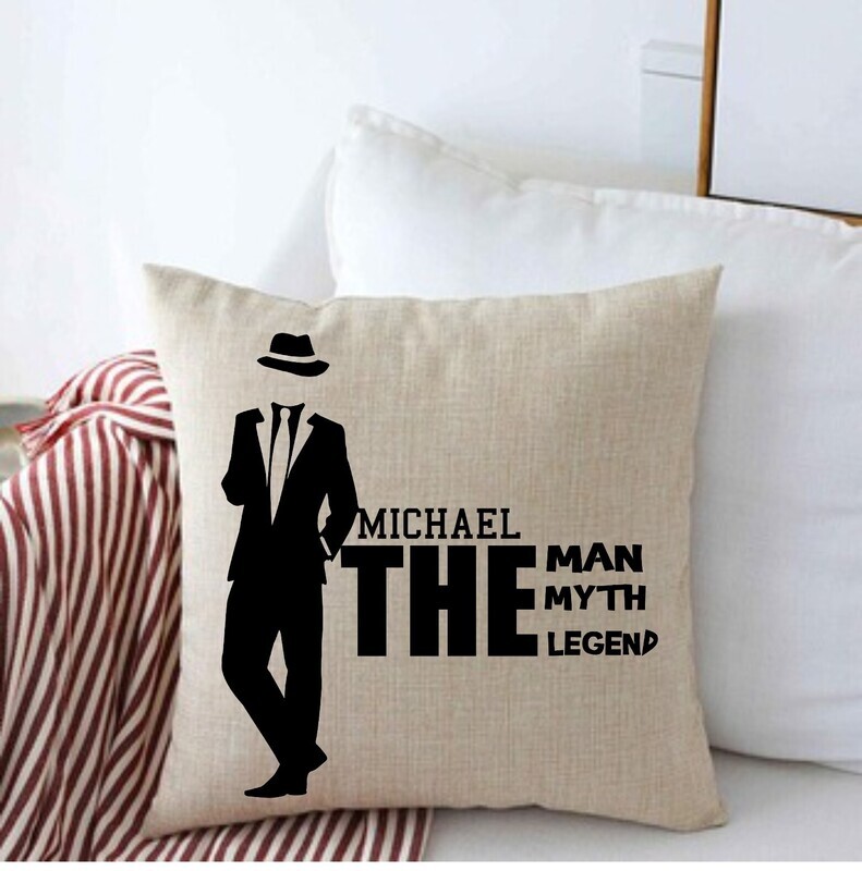 Personalized Throw Pillows for Him-Man Cave-Den-Gifts for Him-Gift for Dad-Holiday-Birthday