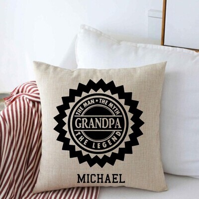 Personalized Throw Pillows for Him-Man Cave-Den-Gifts for Him-Gift for Dad-Holiday-Birthday