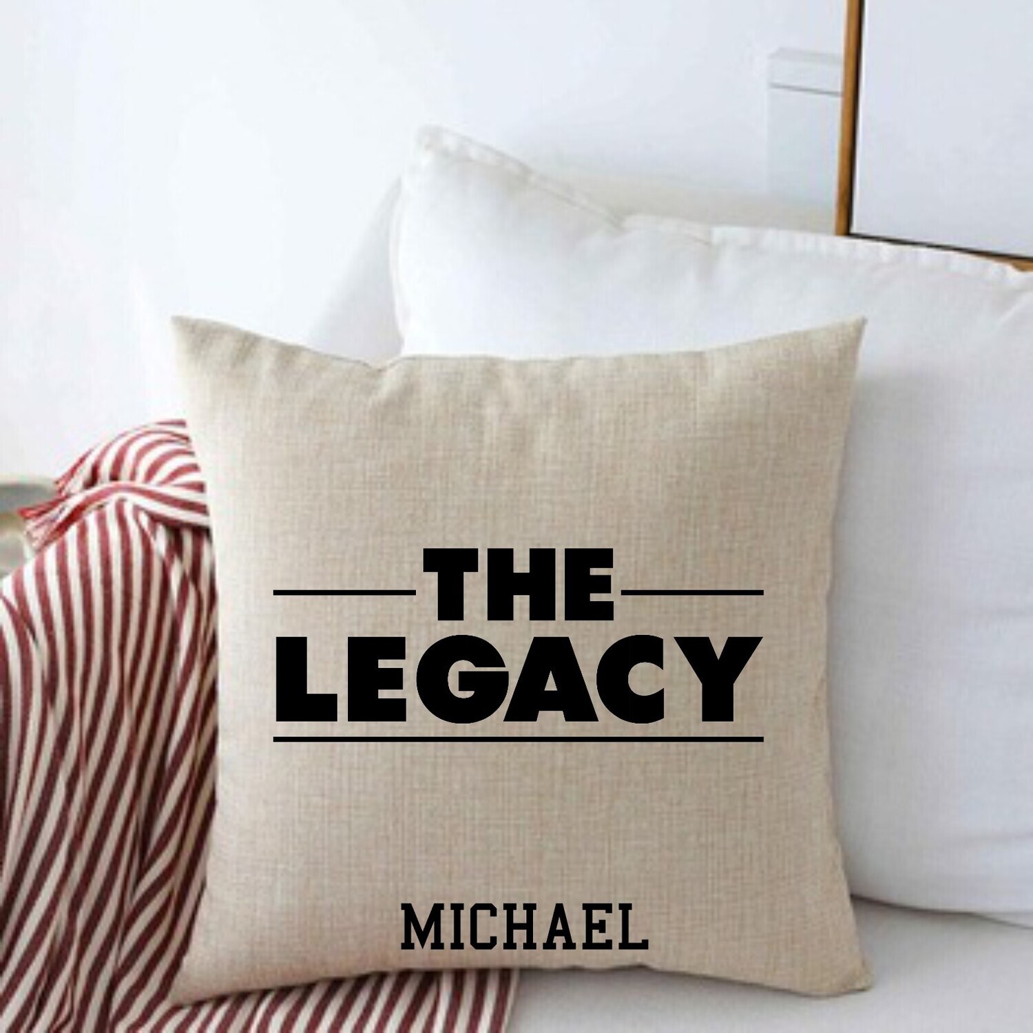 Personalized Throw Pillows for Him-Man Cave-Den-Gifts for Him-Gift for Dad-Holiday-Birthday