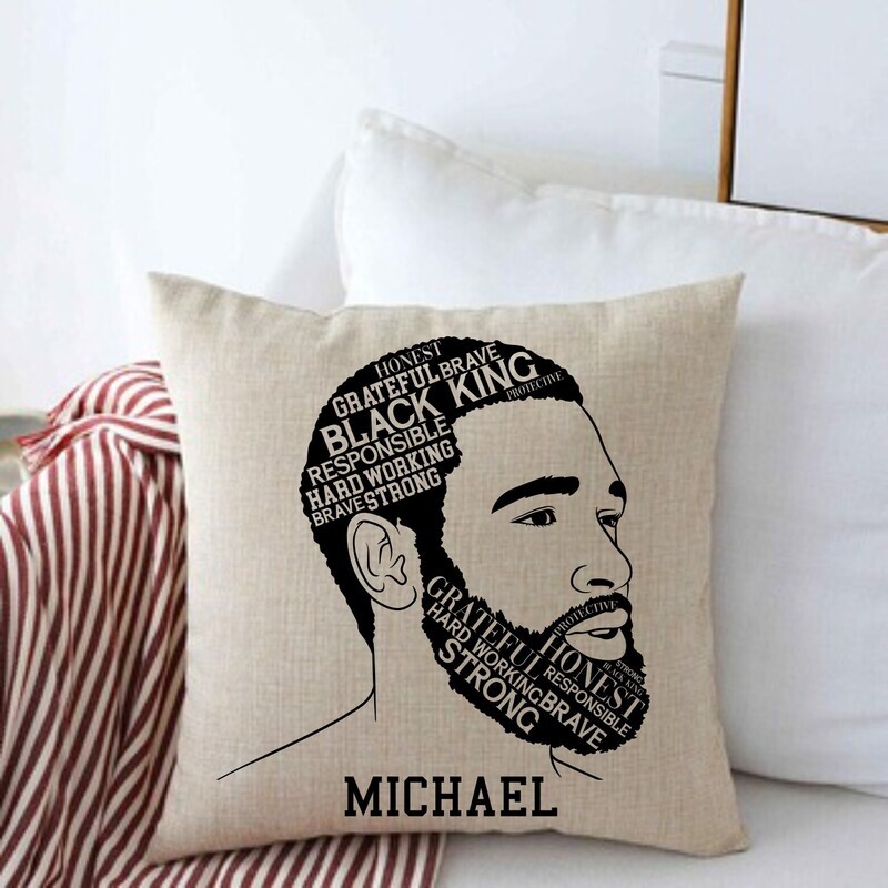 Personalized Throw Pillows for Him-Man Cave-Den-Gifts for Him-Gift for Dad-Holiday-Birthday