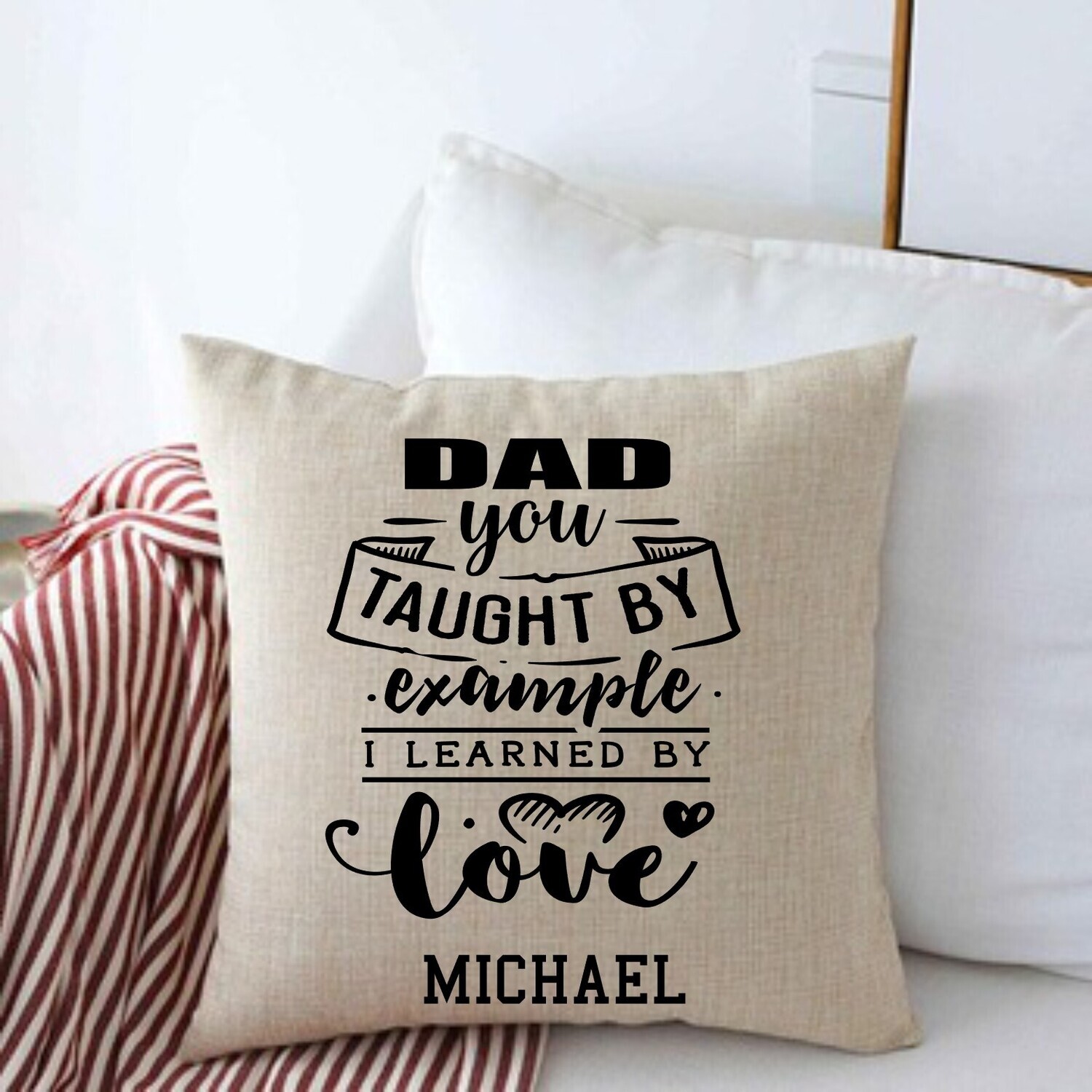 Personalized Throw Pillows for Him-Man Cave-Den-Gifts for Him-Gift for Dad-Holiday-Birthday