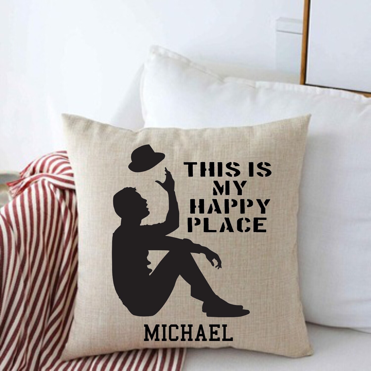 Personalized Throw Pillows for Him-Man Cave-Den-Gifts for Him-Gift for Dad-Holiday-Birthday